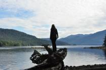 Na trilha de Butze Rapids, em Prince Rupert, na British columbia, oeste do Canadá